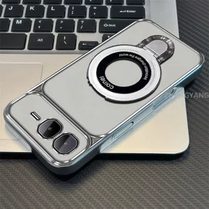 Ốp Lưng Cho infinix Smart 10 Plus Mạ Điện Silicon Cửa Sổ Lớn Trong Suốt Vỏ Điện Thoại Thẩm Mỹ Chống Rơi Thiết Kế Được Trang Bị Giá Đỡ Điện Thoại