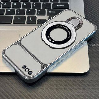 Ốp Lưng Cho iPhone 7 8 7plus 8plus Cao Cấp Mạ Điện Cửa Sổ Lớn Silicon Trong Suốt Vỏ Điện Thoại Thẩm Mỹ Kim Loại Giá Đỡ Điện Thoại Thiết Kế Mới