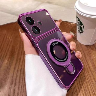 Ốp Lưng Cho OPPO A5 Pro 4G A5 Pro 5G Cao Cấp Mạ Điện Cửa Sổ Lớn Silicon Trong Suốt Vỏ Điện Thoại Thẩm Mỹ Kim Loại Giá Đỡ Điện Thoại Thiết Kế Mới
