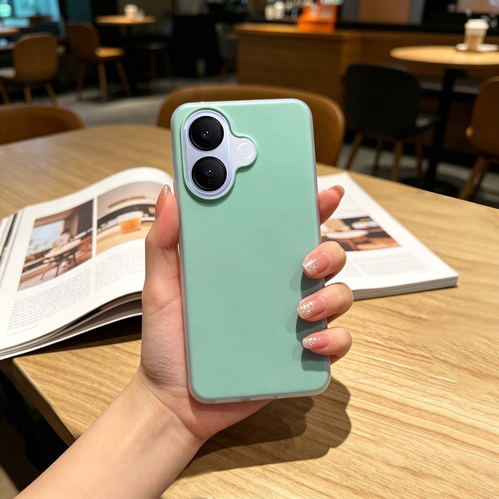 Ốp Điện Thoại TPU 2 Trong 1 Kẹo Jelly Cho VIVO V40 V40E V50E V50 V60 V60E V60 Lite V70 V70E Lite V70 FE 4G 5G Vỏ Bảo Vệ Chống Sốc