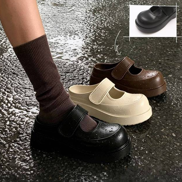 XIXITIAO Mary Jane Dép Nữ Mùa Hè Thoải Mái Ngoài Trời Thoáng Khí Thường Ngày Đế Dày