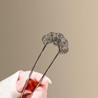 Kẹp tóc bạc Beiying!Kẹp tóc kim cương giả hình chữ U cổ điển!Phong cách mới Kẹp tóc độc đáo đơn giản của Trung Quốc