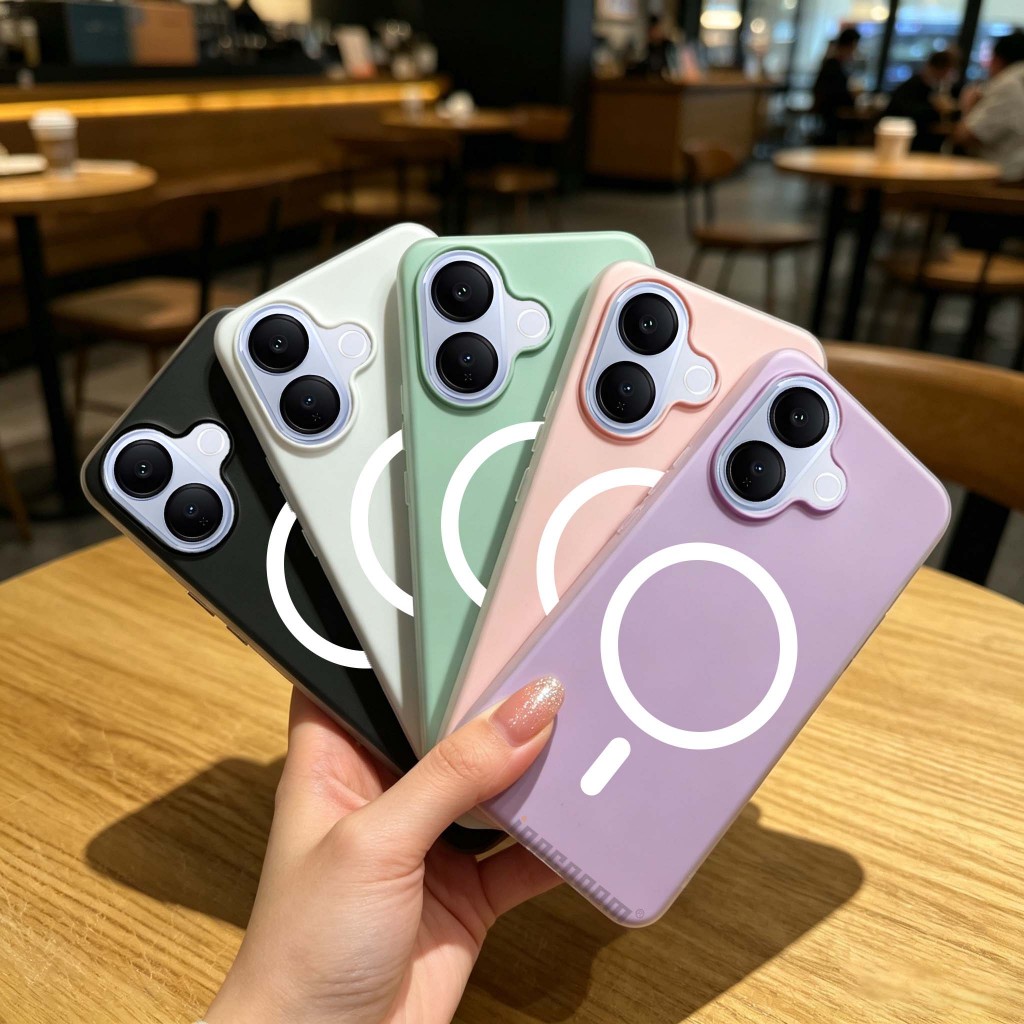 Vỏ TPU 2 trong 1 Candy Jelly từ tính cho VIVO V40 V40E V50 V50E V60 V60E V60 Lite V70 V70E Lite V70 FE 4G 5G Vỏ bảo vệ điện thoại chống sốc