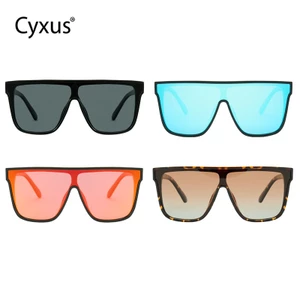 Cyxus Kính râm phân cực, kính râm thời trang, tròng kính liền khối, phong cách đơn giản Hàn Quốc và Châu Âu, unisex, phù hợp cho du lịch và sử dụng hàng ngày P1374