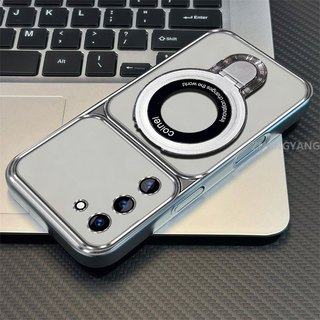 Ốp Lưng Cho Samsung S20 FE Cao Cấp Mạ Điện Cửa Sổ Lớn Silicon Trong Suốt Vỏ Điện Thoại Thẩm Mỹ Kim Loại Giá Đỡ Điện Thoại Thiết Kế Mới