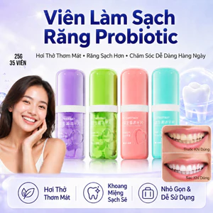 Viên kem đánh răng cầm tay chăm sóc nướu làm sạch răng và làm trắng hơi thở