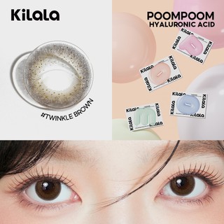 【Livestream】Kính áp tròng Kilala lens 1 ngày màu xám  DIA 14.0-14.5mm Ice Peach Grey/Gifted Grey  lens cận có độ ( 0-7 ) [ 2 chiếc ]