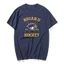 Áo Thun Bông Tai Kẹp Mùa Hè Briar U HOCKEY Phổ Biến Áo Thun 100 Cotton Áo nam Y2K Cổ Điển Tùy Chỉnh Logo Áo Tay Ngắn