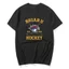Áo Thun Bông Tai Kẹp Mùa Hè Briar U HOCKEY Phổ Biến Áo Thun 100 Cotton Áo nam Y2K Cổ Điển Tùy Chỉnh Logo Áo Tay Ngắn