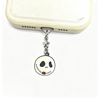Điện thoại di động Cắm chống bụi diy Halloween Mặt dây chuyền đầu lâu trắng Trang trí điện thoại di động