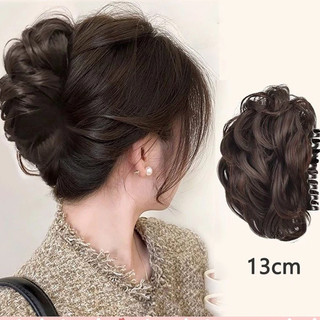 [Lô hàng Thái Lan] Bộ tóc giả nữ Hoa Buns Ball Head Tóc giả Kẹp tóc cuộn kiểu dáng dễ mặc