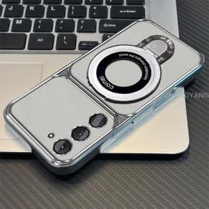 Ốp Lưng Cho Tecno Spark 40 4G Spark 40 Pro 4G Spark 40 Pro Plus 4G Mạ Điện Silicon Cửa Sổ Lớn Trong Suốt Vỏ Điện Thoại Thẩm Mỹ Thiết Kế Chống Rơi Được Trang Bị Giá Đỡ Điện Thoại