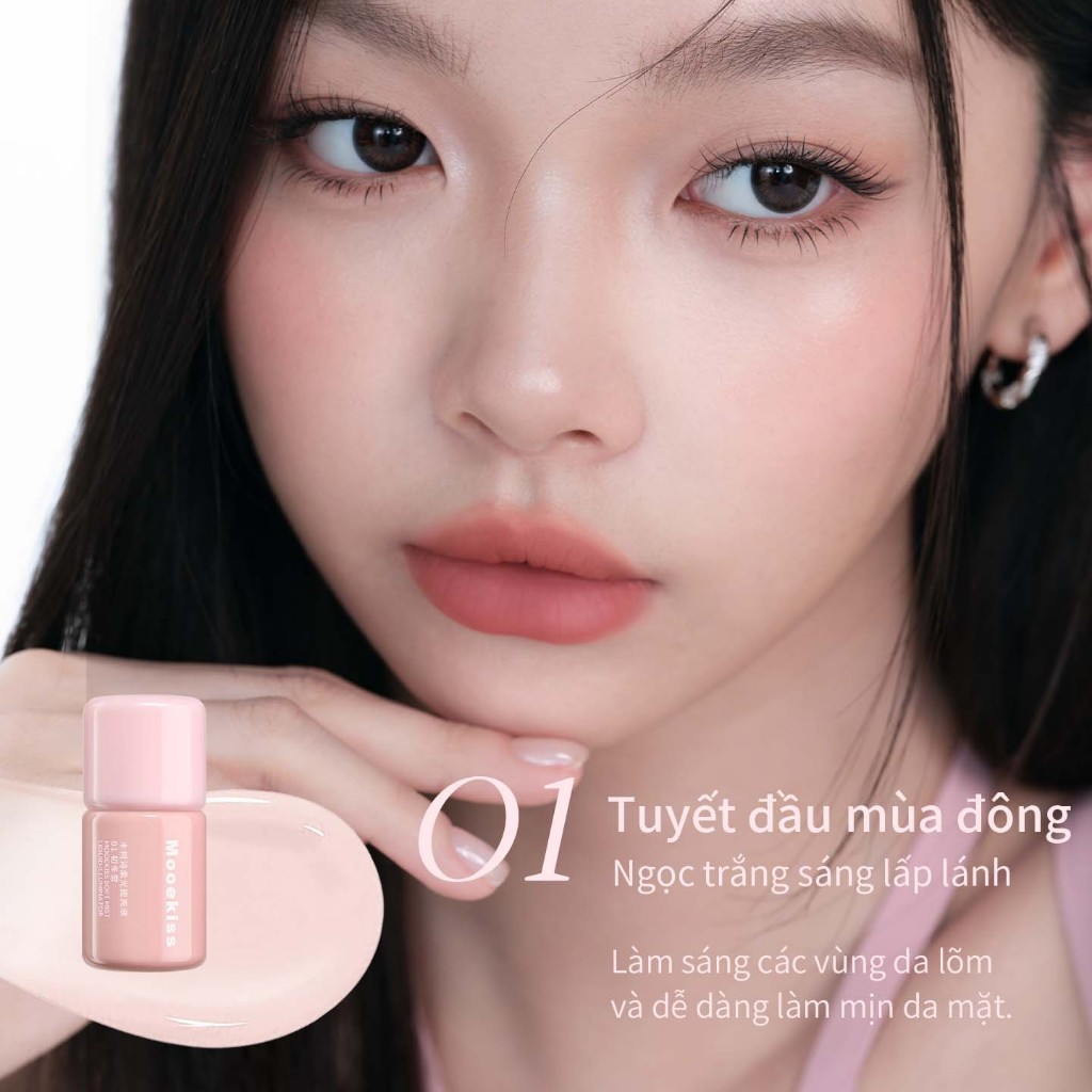 [KOL] Má Hồng Mooekiss Dạng Lỏng, Dễ Tán, Màu Tự Nhiên, Lâu Trôi, Makeup Nhẹ Hàng Ngày