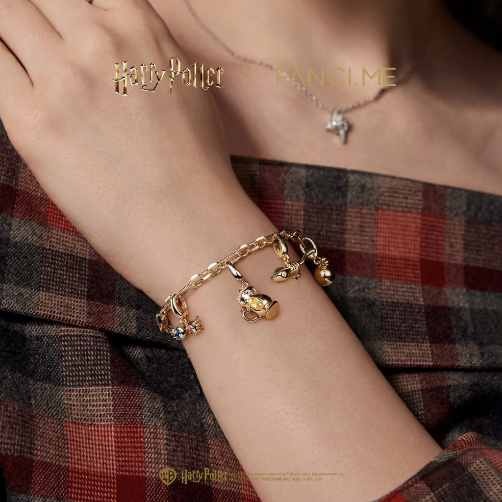 FANCIME x Harry Potter Deluminator Bạc Charm Thiết kế phát sáng trong bóng tối Mặt dây chuyền kỷ niệm DIY Jewerly (Không có vòng tay / Dây chuyền)
