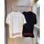 Áo thun ngắn tay in hình trừu tượng Unisex đen trắng, màu trơn
