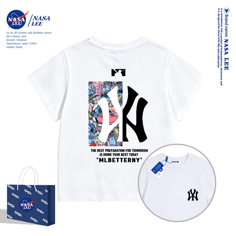 Quần áo trẻ em NASA LEE Cotton nguyên chất Áo thun nhiều màu Top 121