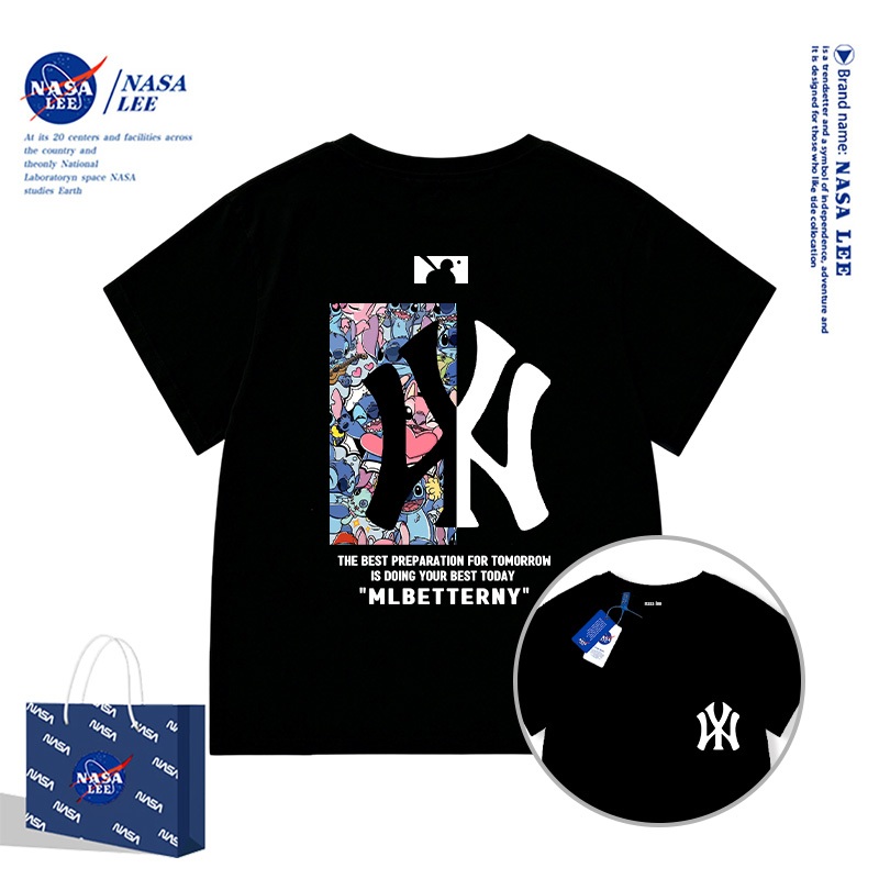 Quần áo trẻ em NASA LEE Cotton nguyên chất Áo thun nhiều màu Top 121