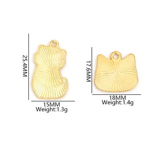 10 Chiếc Sáng Tạo Nhiều Màu Sắc In Hình Squat Cat & Cat Head Charms, Whimsical Dễ Thương Mèo Con Nhỏ Giọt Dầu Hợp Kim Mặt Dây Chuyền Cho DIY Thời Trang Cá Tính Vòng Cổ Bông Tai Vòng Tay Móc Khóa