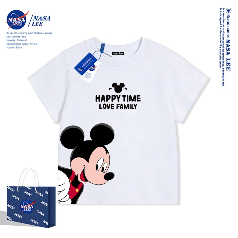 Áo Thun Bé Mickey Mouse Sọc Màu Dễ Thương
