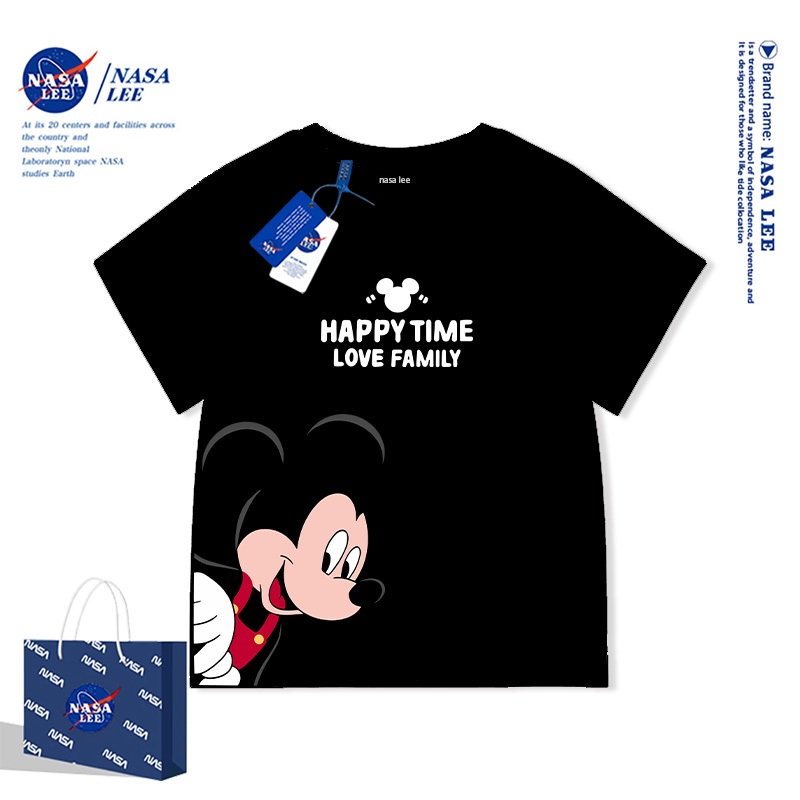 Áo Thun Bé Mickey Mouse Sọc Màu Dễ Thương