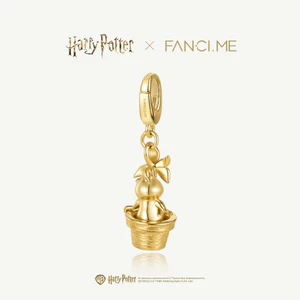FANCIME x Harry Potter Mandrake Bạc Charm Mặt dây chuyền kỷ niệm DIY Jewerly (Không có vòng tay / Dây chuyền)