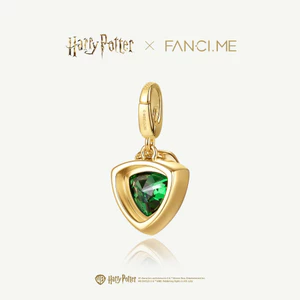 FANCIME x Harry Potter Slytherin House Mặt dây chuyền kỷ niệm quyến rũ bạc DIY Jewerly (Không có vòng tay / Dây chuyền)