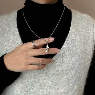 Vòng cổ kim cương MIGILA Ins Star – Đường nét sắc nét, hào quang mạnh mẽ, hoàn hảo cho người tập trung và tự kỷ luật | Được làm bằng thép titan, không thấm nước, không bao giờ phai màu và đổi màu.