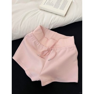 Bộ đồ ngủ treo mèo hoạt hình sọc màu hồng có đệm ngực dành cho nữ Bộ đồ ở nhà vừa vặn