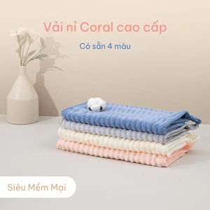 Khăn mặt sợi microfiber lông cừu cao cấp - Kẹo sọc siêu mềm, thấm hút siêu nhanh, thiết kế sang trọng, an toàn cho da, quà tặng nhà tắm hoàn hảo OCE