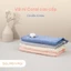 Khăn mặt sợi microfiber lông cừu cao cấp - Kẹo sọc siêu mềm, thấm hút siêu nhanh, thiết kế sang trọng, an toàn cho da, quà tặng nhà tắm hoàn hảo OCE