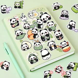 64 Chiếc Gấu Trúc Dễ Thương Hoạt Hình Dán DIY Hành Lý Notebook Guitar Laptop Điện Thoại Văn Phòng Phẩm Bình Nước