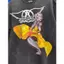 Unisex Quá Khổ Cổ Tròn Anime Nhân Vật In Chữ Retro Rửa Vintage Đau Khổ Áo Thun Tay Ngắn