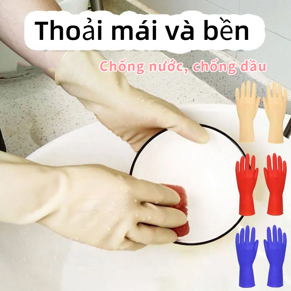 Găng tay trẻ em SIMPLEAID cao su 26cm, chống mài mòn, màu đỏ/vàng/xanh, bảo vệ khi làm việc nhà