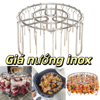 [COD] Giá nướng dọc HAVENLYCO, Giá đỡ xiên có thể tháo rời bằng thép không gỉ, Giá đỡ xiên nướng dọc 12 / 24 / 25 / 36 chất lượng cao cho phụ kiện nồi chiên không khí