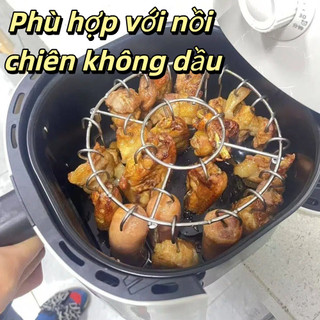 [COD] Giá nướng dọc HAVENLYCO, Giá đỡ xiên có thể tháo rời bằng thép không gỉ, Giá đỡ xiên nướng dọc 12 / 24 / 25 / 36 chất lượng cao cho phụ kiện nồi chiên không khí