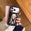 IPhone 17 Pro Max Mirror Wave Dot Girl họa tiết hoa văn Vỏ điện thoại chất liệu Acrylic