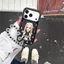 IPhone 17 Pro Max Mirror Wave Dot Girl họa tiết hoa văn Vỏ điện thoại chất liệu Acrylic