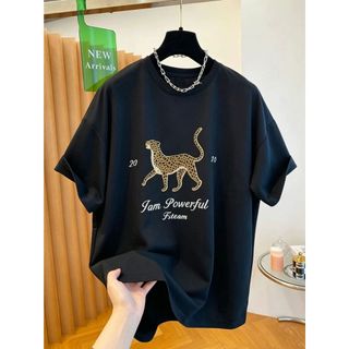 2026 Mới Áo Thun Nữ Tay Ngắn Cổ Tròn Cotton Lười Rời Hoạt Hình In Hình