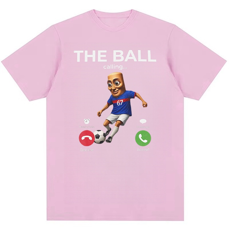 Triệu hồi bóng đá Meme Tung Sahur 67 Brainrot Áo thun in hình Cotton