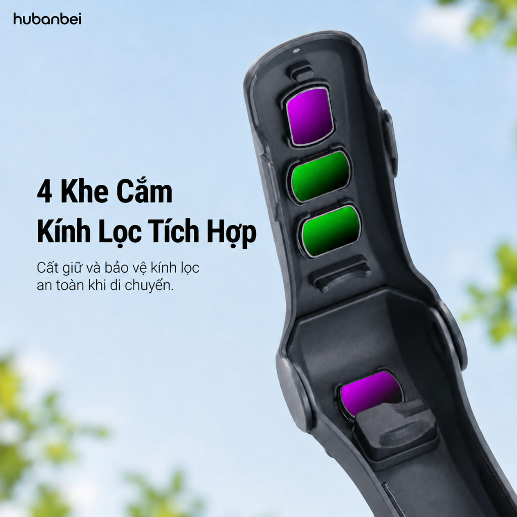 Ốp Bảo Vệ Cho DJI Osmo Pocket 4 / Pocket 3, Thiết Kế Hai Mặt, Có Khe Chứa Filter, Kèm Dây Đeo Tay