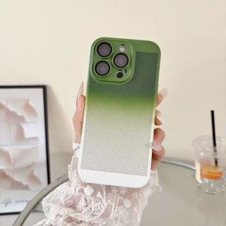 Dành cho iPhone 14 Pro Max 12 13 Pro Max 14 Pro 13 14 Plus 12 Pro Max 13 Pro Vỏ điện thoại gradient tản nhiệt hai màu PC chống rơi và chống sốc Vỏ bảo vệ điện thoại