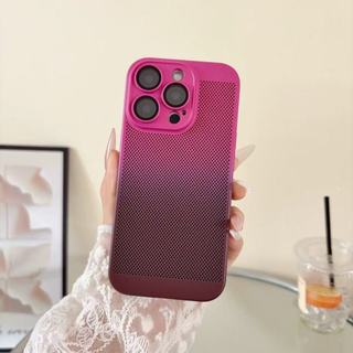 Dành cho iPhone 14 Pro Max 12 13 Pro Max 14 Pro 13 14 Plus 12 Pro Max 13 Pro Vỏ điện thoại gradient tản nhiệt hai màu PC chống rơi và chống sốc Vỏ bảo vệ điện thoại