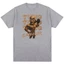 Áo thun nam cổ tròn cổ tròn cổ điển cổ điển hip-hop nguyên chất in hình cotton