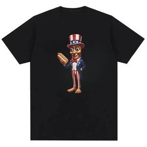 Ngày Độc Lập Tung Sahur Hot Dog American 250 Năm Tự Do Trung Lập Thời Trang Áo Thun Cotton Nguyên Chất