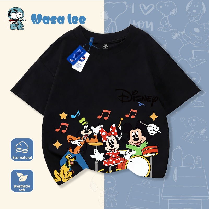 NASA Pure Cotton Tay Ngắn 2026 Phong Cách Mới Trẻ Em Tay Ngắn Mềm Mại Thoải Mái Thời Trang Dễ Thương