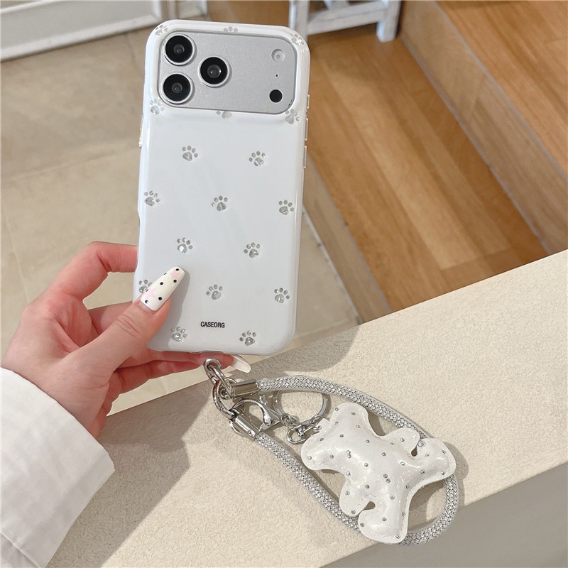 IPhone 17 Pro max Cat paws pattern Chất liệu TPU Vỏ điện thoại xử lý IMD