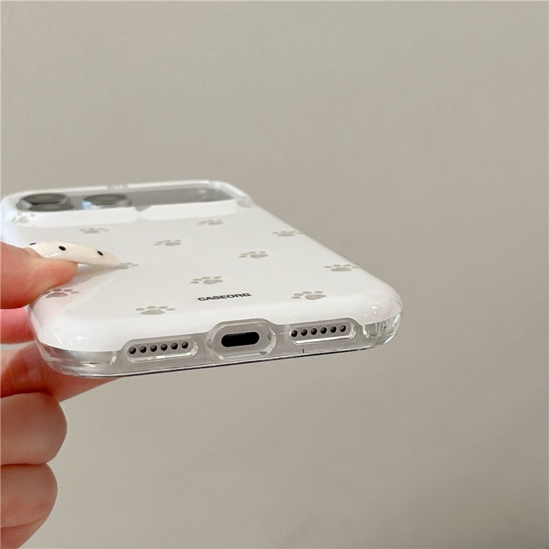 IPhone 17 Pro max Cat paws pattern Chất liệu TPU Vỏ điện thoại xử lý IMD