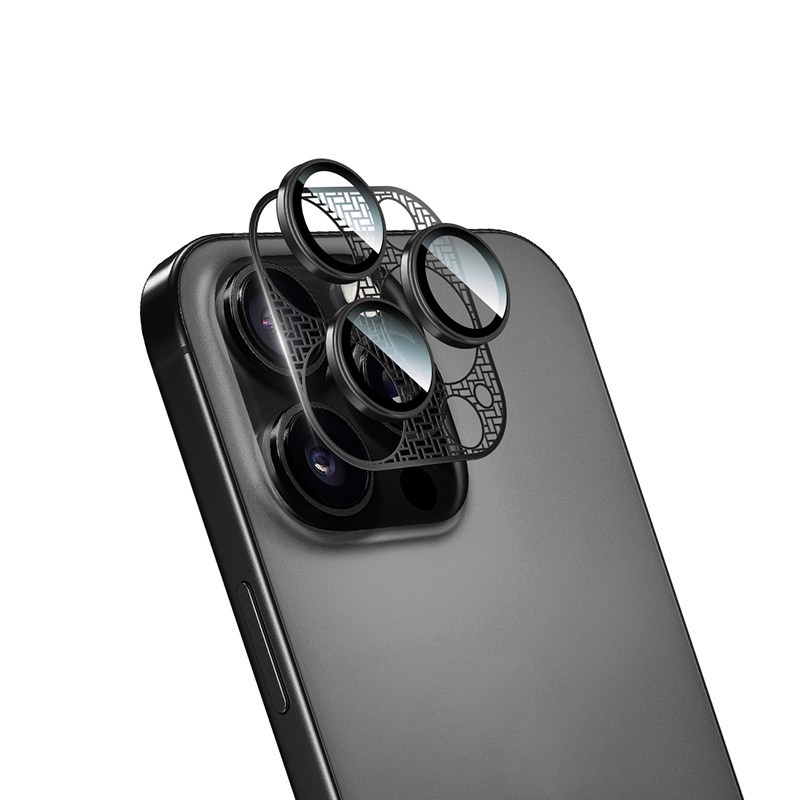 Miếng Dán Camera Cánh Cicada Kim Loại Tất Cả Trong Một Thích Hợp Cho iPhone16Promax Ống Kính Phim Chụp Ảnh Phía Sau Hợp Kim Titan 15plusAR Trong Suốt Cường Lực Chống Sốc 14Pro Bao Gồm Tất Cả HD