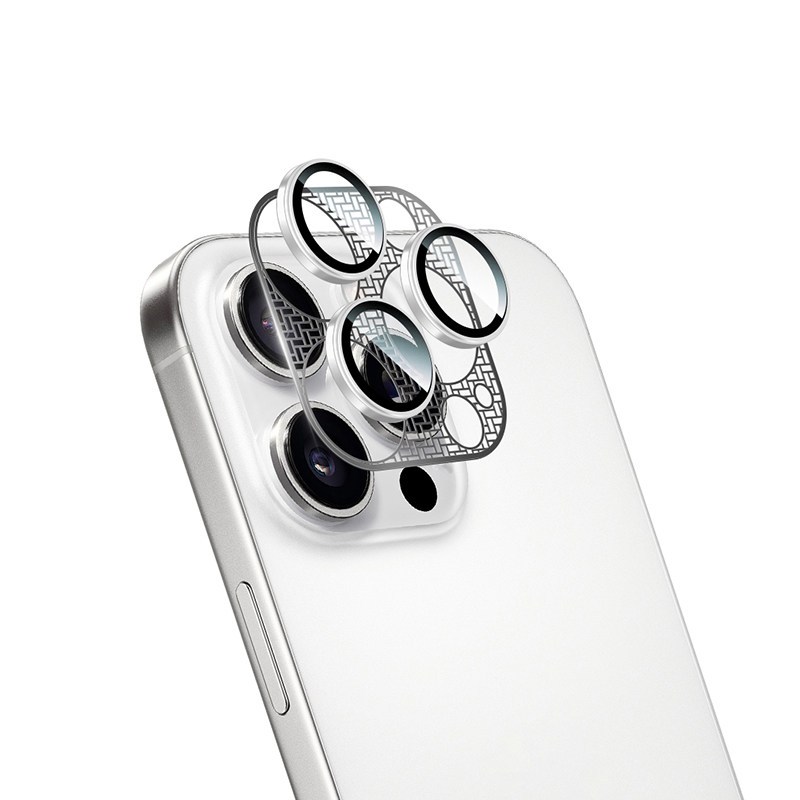 Miếng Dán Camera Cánh Cicada Kim Loại Tất Cả Trong Một Thích Hợp Cho iPhone16Promax Ống Kính Phim Chụp Ảnh Phía Sau Hợp Kim Titan 15plusAR Trong Suốt Cường Lực Chống Sốc 14Pro Bao Gồm Tất Cả HD