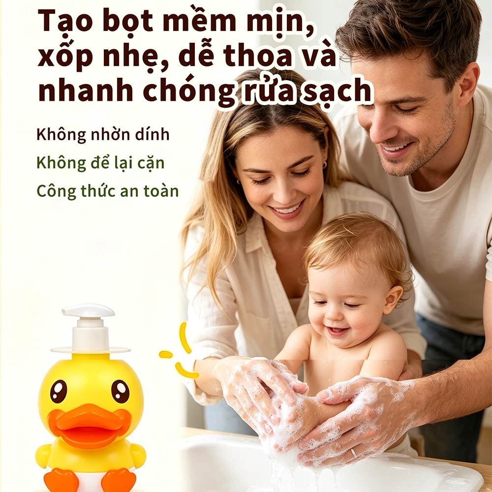 Kekebebe nước rửa tay kháng khuẩn dưỡng da phù hợp mọi loại da 300g
